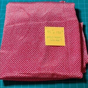 Red and White Patterned Fabric